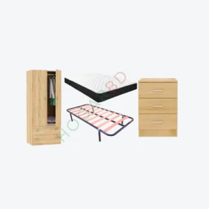Pack Colchón y Somier y Muebles de Madera | Personaliza