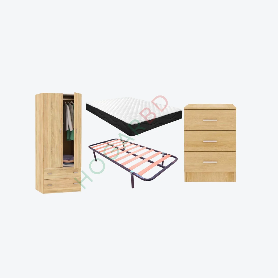 Pack Colchón y Somier y Muebles de Madera | Personaliza